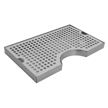 Imagem de U-shaped Draft Beer Drip Pan Kegerator Drip Tray Stainless Steel Beer Dispenser Nonslip Easy Clean