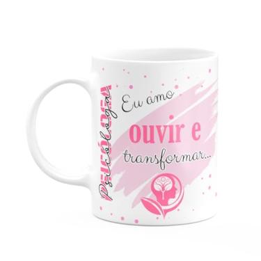 Imagem de JPS INFO, Caneca de Profissões - Sou Psicóloga - 325ml - branca