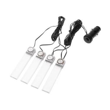 Imagem de Kit Luz De Led Para Iluminação Interior Carro Azul - Genérica