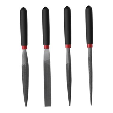Imagem de Generic Mini limas de agulha, limas manuais, conjunto compacto de de aço para oficina, ferramentas de lima para trabalhos de entalhe e modelagem em miniatura, 4 Pcs