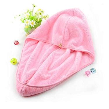 Imagem de Pssopp Cabelo de Cabelo Seco Rápido Microfibra Macia Turbante Absorvente, Toalha Super Absorvente Aquática para Grossos e Curiosos e encaracolados. Extremamente Macio, Sem Odor e Lavável máquina. Proteja Seu , (Azul)