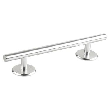 Imagem de Fenteer Trilho redondo para skate de dedo, acessório para treinamento, presente divertido, rampa original, ótima opção para lembrancinhas de festa, mini skate, Prata 20 Cm