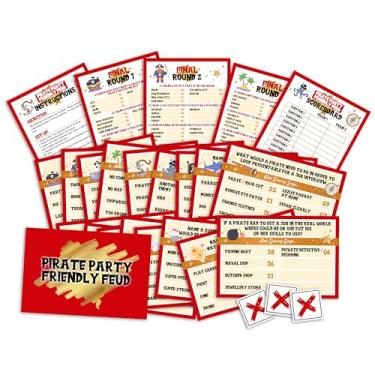 Imagem de FTRZX Pirate Party Friendly Feud Game for Adults, Pirate Party Game, Pirate Board Game for Large Birthday Party, Pirate Themed Party Games Supplies, Pirate Decorations -03