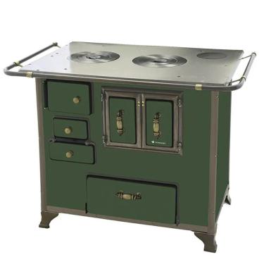Imagem de Fogão A Lenha Barroco Gabinete Venâncio 03 Verde Fl3gbrcx