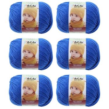 Imagem de Fio macio para bebê, 30% alpaca 70% poliéster, hipoalergênico, lavável, lavável na máquina, lã de bebê, ideal para tricô, crochê, cobertores de bebê, roupas e acessórios para recém-nascidos, 50 g por