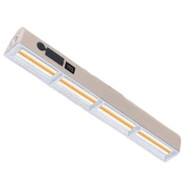 Imagem de Luminária LED Barra Recarregável USB Luz Solar - Sem Fio Versátil para Parede Armário Cozinha e Banheiro - LED para quarto & Leitura Luz Ajustável Quente e Fria, Luminária Magnética (4 LEDS (T3-30))