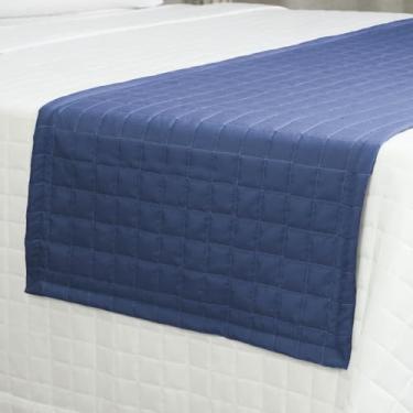 Imagem de Peseira Copacabana para Cama, Avulsa, 5 Cores Disponíveis, para Cama Casal/Queen e King (Azul, King)