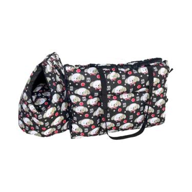 Imagem de Bolsa de Transporte e Cama Iglu Pet 2 em 1 Amora Pop Dog Impermeável