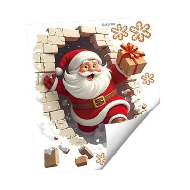Imagem de Bothyi Adesivos de parede de Natal com Papai Noel, decoração natalina autoadesiva para geladeira, quarto infantil e cozinha, Style a
