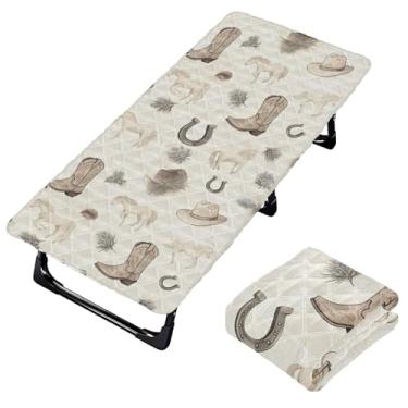 Imagem de Burbuja Lençol de berço em ferradura para crianças, lençol de cochilo acolchoado portátil com faixa elástica para meninas e meninos, lavável na máquina, 63,5 x 127 cm