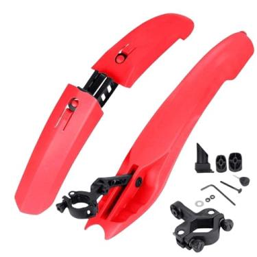 Imagem de Para-lama de bicicleta com extensão alargada para lanterna traseira, protetor de lama para bicicleta de montanha, acessórios para bicicleta(Red)