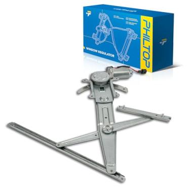 Imagem de PHILTOP 741-014 Regulador de vidro elétrico dianteiro esquerdo do lado do motorista com motor compatível com Chevrolet e modelo GMC, 2004-2012 Colorado e Canyon, 2007-2008 i-290, 2006 i-280, 2007 i