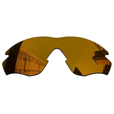 Imagem de Acefrog Lentes de reposição polarizadas de 1,5 mm para óculos de sol Oakley M2 Frame OO9212 OO9343, material atualizado, resistente a impactos - Bronze dourado polarizado espelhado - 1,5 mm
