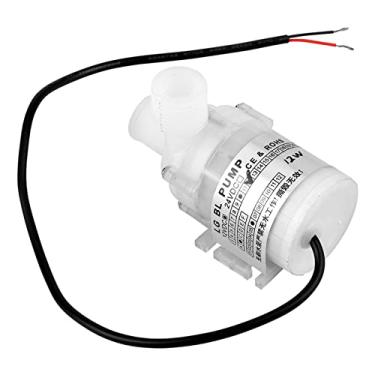 Imagem de Ultra silencioso Mini DC 12V 12W branco de qualidade alimentar sem escova bomba de água submersível cabeça de elevação de 3,5 m para fonte de aquário equipamento médico plástico