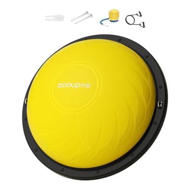 Imagem de Zxpjkyu Bola de Equilíbrio, Bola, Aparelho de Treinamento para O Corpo Todo para Academia em Casa, Pilates, Amarelo, 58 Cm