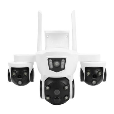 Imagem de Serounder Câmera de Segurança Celular 4G LTE Externa, Câmera de Segurança Solar de Lente Tripla Com Visão Noturna Colorida, Detecção Humana, Visão 360 ° Sem Ponto Cego (versão europeia)