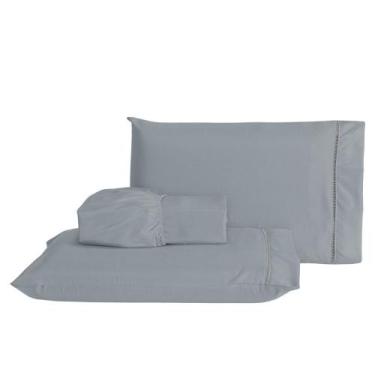 Imagem de Jogo de Lençol Casal Padrão 3 Peças Laura 400 Fios 100% Poliéster - Ci