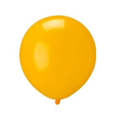 Imagem de Riberball Balão Bexiga Festa Redondo PicPic 9 Polegadas C/ 50 Unidades Cor:Amarelo Papaya