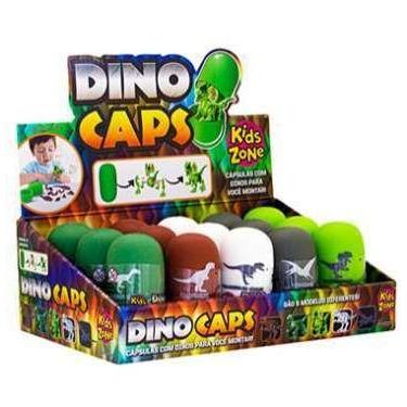 Imagem de Brinquedo Dino Caps - Kids Zone Kit 4 Unidades, 1139