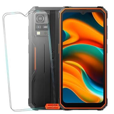 Imagem de MAOUICI Película protetora de tela de vidro para Blackview BV4800/Blackview Oscal Modern 8/Color 8/Oukitel C50/Oukitel C51/UMIDIGI G9 5G Temperado Galss [Pacote com 2] Transparente