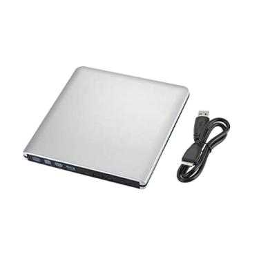 Imagem de 5sssallefaa Disco óptico externo ultrafino 4K Blu-Ray Players USB3.0 DVD Players 3D Blu-Ray Writer Reader CD/DVD Burner (Cor: A)
