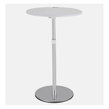 Imagem de Suporte multifuncional para laptop UP-9T para laptop/tablet PC/smartphone altura/ângulo ajustável alumínio móvel do chão (cor: madeira) (prata)