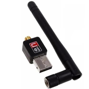 Imagem de Adaptador Rede Sem Fio Com Antena De 6dbi Wifi/wlan Usb 2.0 600mbps