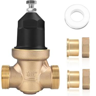 Imagem de Válvula redutora de pressão NR3XL de 3/10.2 cm para Zurn Wilkins 34-NR3XLDU, regulador de pressão de água sem chumbo para casa, válvula redutora de pressão de 3/10.2 cm com conexão FNPT de união dupla