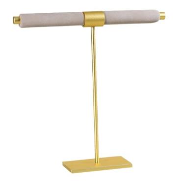 Imagem de UGPLM Suporte para Anéis, Expositor de Joias com Base Metálica Estável, Versátil para Relógios, Colares e Pulseiras, Ideal para Exposição em Balcão, Cinza