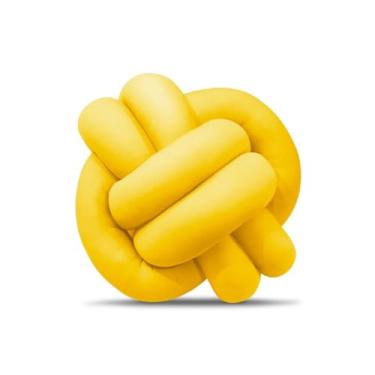 Imagem de Almofada Nó Escandinavo Decorativa Moderna | Almofada Decorativa Antialérgica 25x25cm(AMARELO)