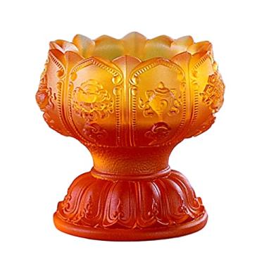 Imagem de Castiçal Método Antigo Castiçal Vitrificado Oito Castiçal Base Auspiciosa Adequado para Jantar Sala de Estar Cozinha Restaurante Vela Mesa