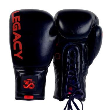 Imagem de Luva em Couro MKS Legacy Cardaço, Preto, 16 oz