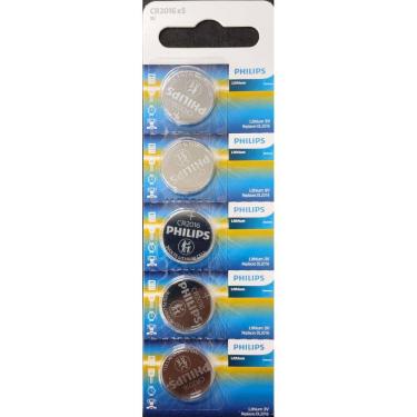 Imagem de Kit Com 10 Cartelas Bateria Cr2016 Philips 3V C/5 Unidades