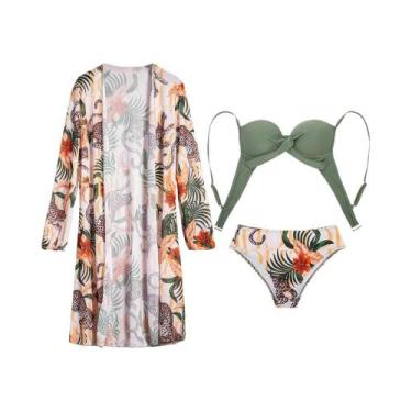 Imagem de Maiô Feminino De Verão 2023 Estampa Da Moda Maiô Sexy Conjunto De Biqu