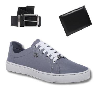 Imagem de Tênis Masculino Street Confort Slim + Cinto e Carteira Social - Bless 
