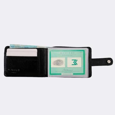 Imagem de Carteira M.ART Couro Botao com Porta Cartao Masculina 178-Masculino