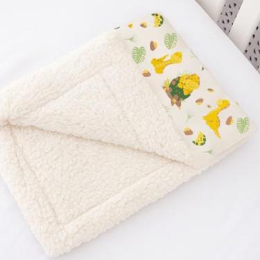 Imagem de Mantinha Bebê Dupla Face Com Sherpa Cobertor Infantil Grossa - Varias 