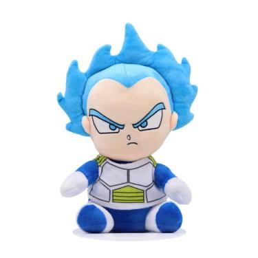 Imagem de Boneca de pelúcia Dragon Ball Super Saiyan Vegeta azul 25 cm - Taiyuan