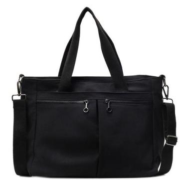 Imagem de Bolsa Messenger de lona de grande capacidade para viagens 42x13x28cm -