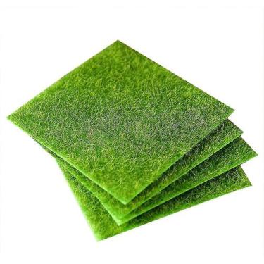 Imagem de 4 peças de tapete de grama artificial Like Fairy Grass Lawn - Gloome S