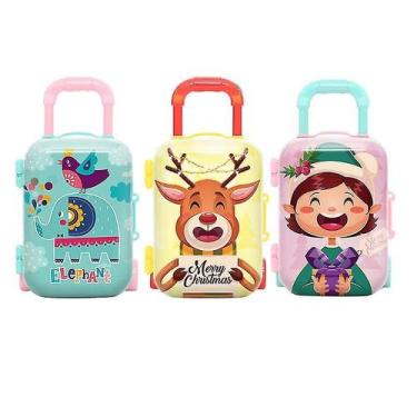 Imagem de 3 peças de mala de simulação, brinquedos, desenho animado cr - Gloome 