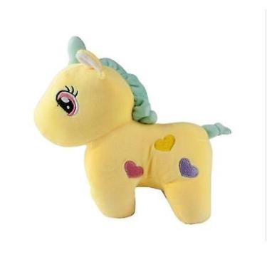 Imagem de Unicórnio de pelúcia com corações para crianças a partir de 3 anos - a