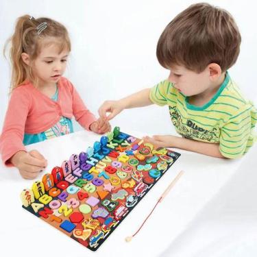 Imagem de Quebra-cabeça educacional de brinquedo de madeira Loga para crianças -