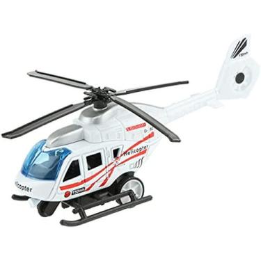 Imagem de Brinquedo da coleção de modelos de liga de helicóptero fundido em esca