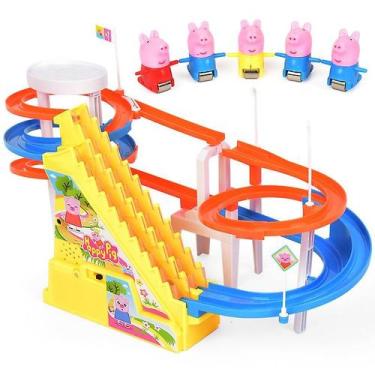 Imagem de Brinquedo elétrico para vagões ferroviários Piggy Pei para crianças co