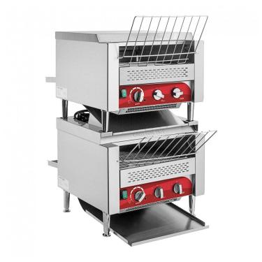 Imagem de Torradeira de Esteira Comercial Empilhável Avantco T3600D2S com 3 Aberturas 220V, 7200W, 2400 Fatias por Hora