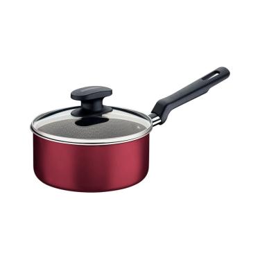 Imagem de Panela Tramontina Loreto Antiaderente Tampa de Vidro 20cm 2,8L Vermelha