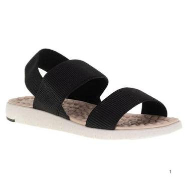 Imagem de Modare V4 7162206 Sandalia Eslastico Canelado, Preto, 37