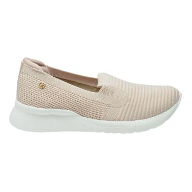 Imagem de Tênis Slip On Casual de Malha Feminino Kolosh C3154 Bege-Feminino