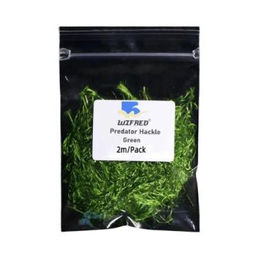 Imagem de Pacote De 2M De Material De Chenille Predator Hackle De Face Única Par